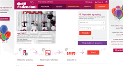 Desktop Screenshot of djecji-rodendani.com